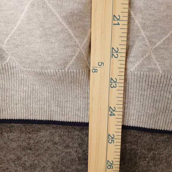 Claiborne by John Bartlett Men's Size Large Gray Geometric Golf Outdoor‎ Vest - Picture 5 of 7